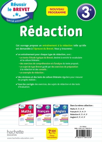 Rédaction 3e  Edition 2019