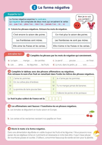 Cahier d'exercices de français CM2