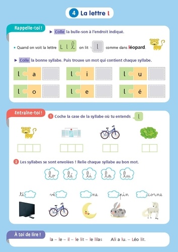 Cahier d'exercices de français CP. Avec 99 autocollants