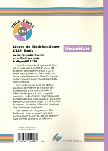 Livret de mathématiques ULIS Ecole. Géométrie