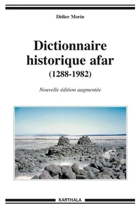 Dictionnaire historique afar (1288-1982)