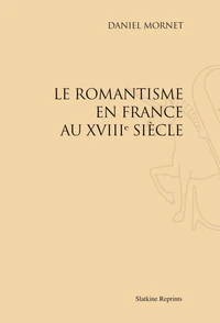Le romantisme en France au XVIIIe siècle