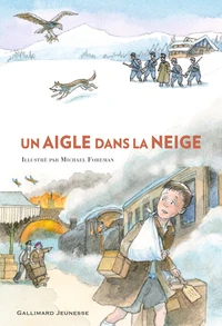 Un aigle dans la neige