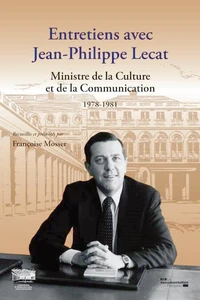 Entretiens avec Jean-Philippe Lecat