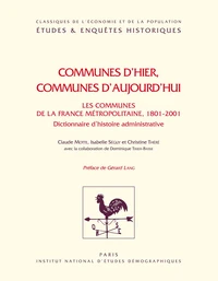 Communes d'hier, communes d'aujourd'hui