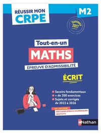 Réussir mon CRPE Maths 1e épreuve d'admissibilité M2 écrit 2027