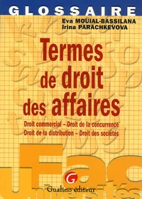 Termes de droit des affaires