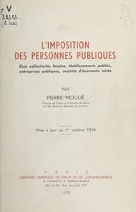 L'Imposition des personnes publiques