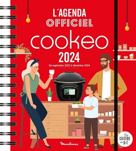 L'agenda officiel Cookeo. De septembre 2023 à décembre 2024, avec 1 crayon et des post-it  Edition 2024