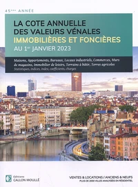 Valeurs vénales au 1er janvier 2023