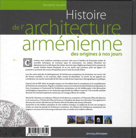 Histoire de l'architecture arménienne des origines à nos jours