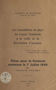Les assemblées de pays du Comté Venaissin à la veille de la Révolution française