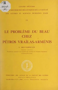 Le problème du beau chez Pétros Vraïlas-Arménis