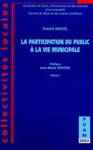 La participation du public à la vie municipale