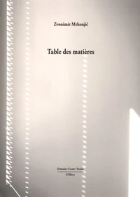 Table des matières