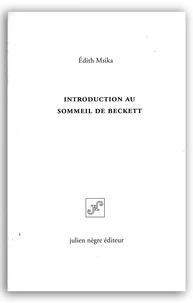 Introduction au sommeil de Beckett