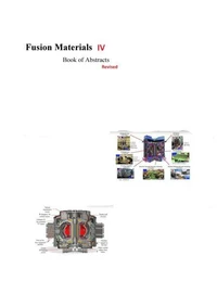 Fusion Materials IV - Book of Abstracts Revised