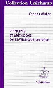 Principes et méthodes de statistique lexicale
