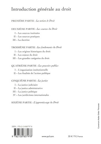 Introduction générale au droit 2e édition