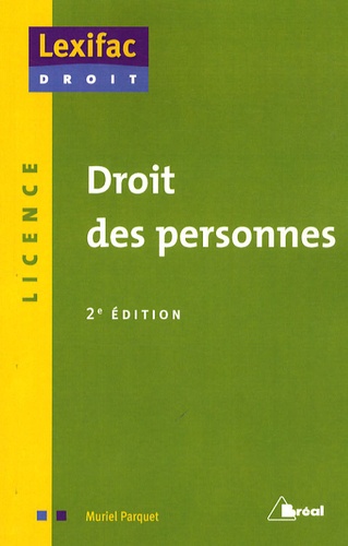 Muriel Parquet - Droit des personnes.