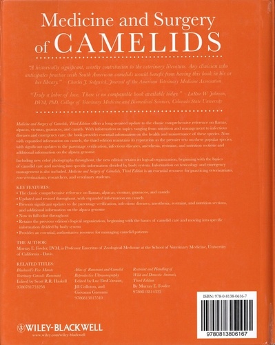Medicine and Surgery of Camelids 3rd edition