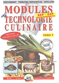 Modules de technologie culinaire BEP-CAP.