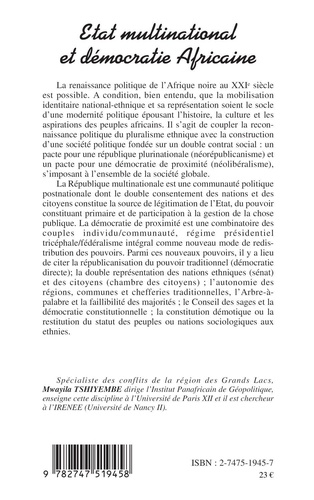 Etat multinational et démocratie Africaine