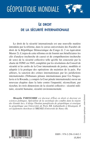 Le droit de la sécurité internationale