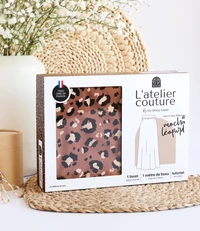 L'atelier de couture Jupe longue Eléna mocha léopard