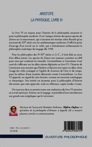 Aristote, La Physique, livre VI. Tome 1, Introduction et traduction