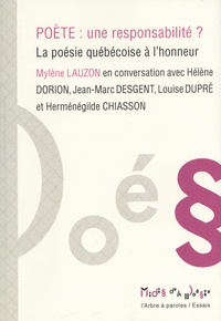 Mylène Lauzon - Poète : une responsabilité ? - La poésie québécoise à l'honneur.