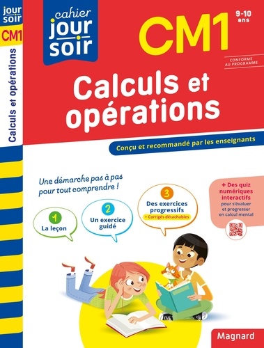 Cahier du jour/Cahier du soir Calculs et opérations CM1  Edition 2023