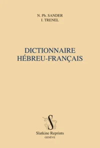 Dictionnaire hébreu-français. 1859