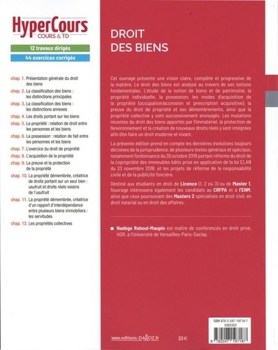 Droit des biens 8e édition