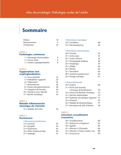 Atlas de proctologie. Pathologies anales de l'adulte