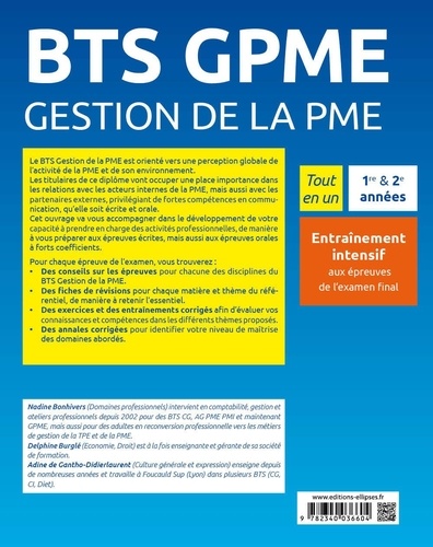 BTS GPME Gestion de la PME. Entraînement intensif aux épreuves de l'examen final