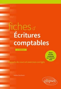 Fiches d'écritures comptables