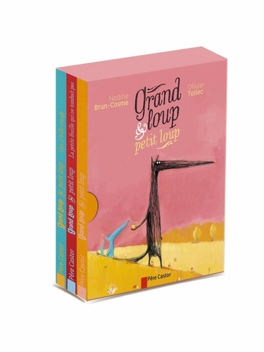 Nadine Brun-Cosme et Olivier Tallec - Grand loup & petit loup - Coffret en 3 volumes : Grand loup et petit loup ; La petite feuille qui ne tombait pas ; Une si belle orange.