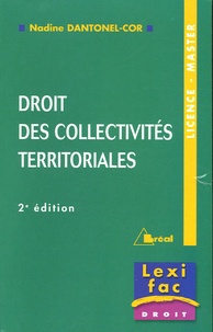 Nadine Dantonel-Cor - Droit des collectivités territoriales.