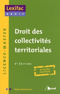 Nadine Dantonel-Cor - Droit des collectivités territoriales.