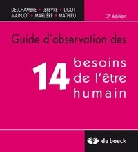 Nadine Delchambre et Marie-Rose Lefevre - Guide d'observation des 14 besoins de l'être humain.