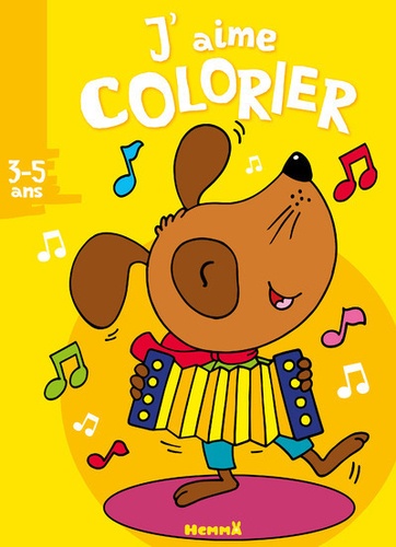 Nadine Piette - J'aime colorier chien.