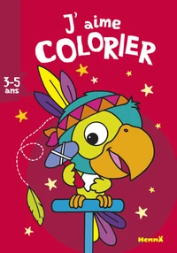 J'aime colorier perroquet-indien
