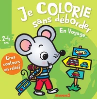 Je colorie sans déborder en voyage...