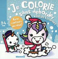 Je colorie sans déborder Jolies Licornes