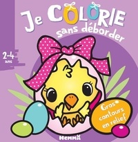 Nadine Piette - Je colorie sans déborder Pâques - Gros contours en relief.