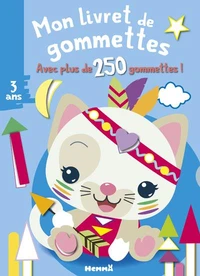 Mon livret de gommettes Chat blanc