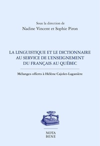 Nadine Vincent - La linguistique et le dictionnaire au service de l'enseignement d.