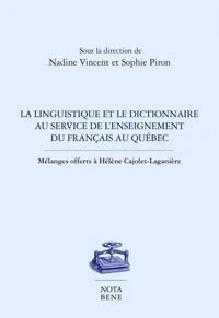 La linguistique et le dictionnaire au service de l'enseignement d