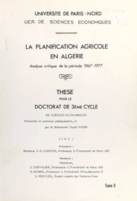 La planification agricole en Algérie : analyse critique de la période 1967-1977 (2). La planification et l'entreprise dans l'agriculture